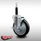 Service Caster 5'' SS Black Poly Swivel 3/4'' Expanding Stem Caster with Brake SCC-SSEX20S514-PPUB-BLK-TLB-34 - alternate 2